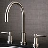 Kingston Brass KS8928DL 8" Widespread Bathroom Faucet, Brushed Nickel KS8928DL